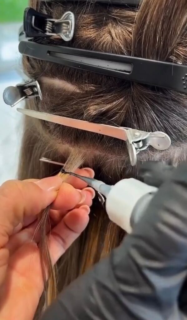 תוספות שיער הלחמה קרה דבק אורגני תוספות שיער דבק קר